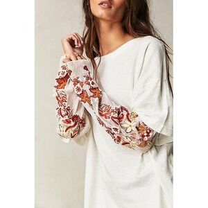 Free People Ivory Gardener Tee Womens M OB1753693